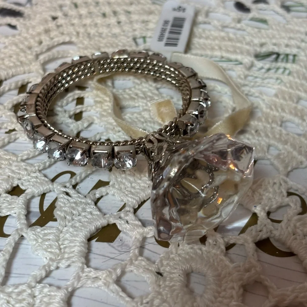 Pier 1 Diamond Ring White Sparkle Heels and Key Ornament